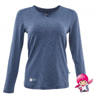 WJ4204-01 Women's Suction and discharge antibacterial V-neck long-sleeved T-shirt