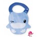 KU.KU Duckbill Baby Toddler Shoulder Burp Bib 100% Pure Cotton Soft and Absorbent Drool Teething Snap Button Closure