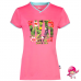 Moisture-Wicking Double-Layer V-Neck Printed T-Shirt for Women
