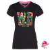 Moisture-Wicking Double-Layer V-Neck Printed T-Shirt for Women