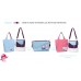 seisei Crossbody Shoulder Bag with 2 in 1 Convertible Color Tote Handbag for Women Adjustable Strap Waterproof Travel 2pcs Set